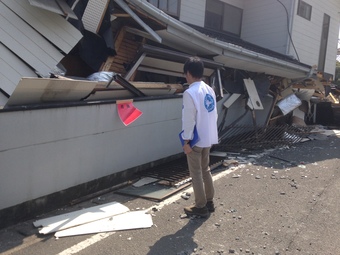 熊本地震:被災地で調査ミッションを開始