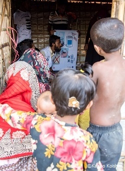 バングラデシュでのロヒンギャ難民支援