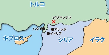 トルコ・シリア地震地図